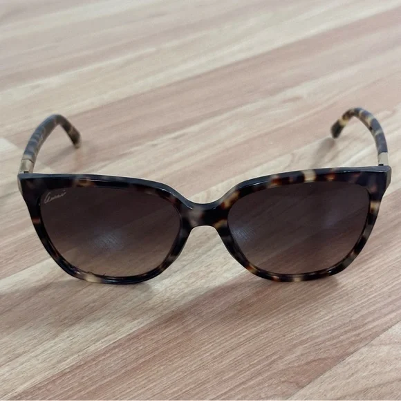 Gucci Cat Eye Brown Tortoiseshell Sunglasses - with case and  display picture 3